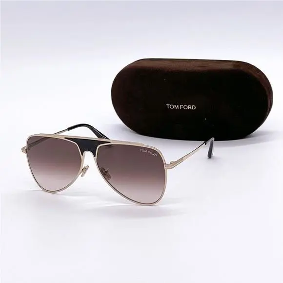 Tom Ford Ethan TF935 28F Unisex Aviator Sunglasses Tom Ford FT0935/S Brown
