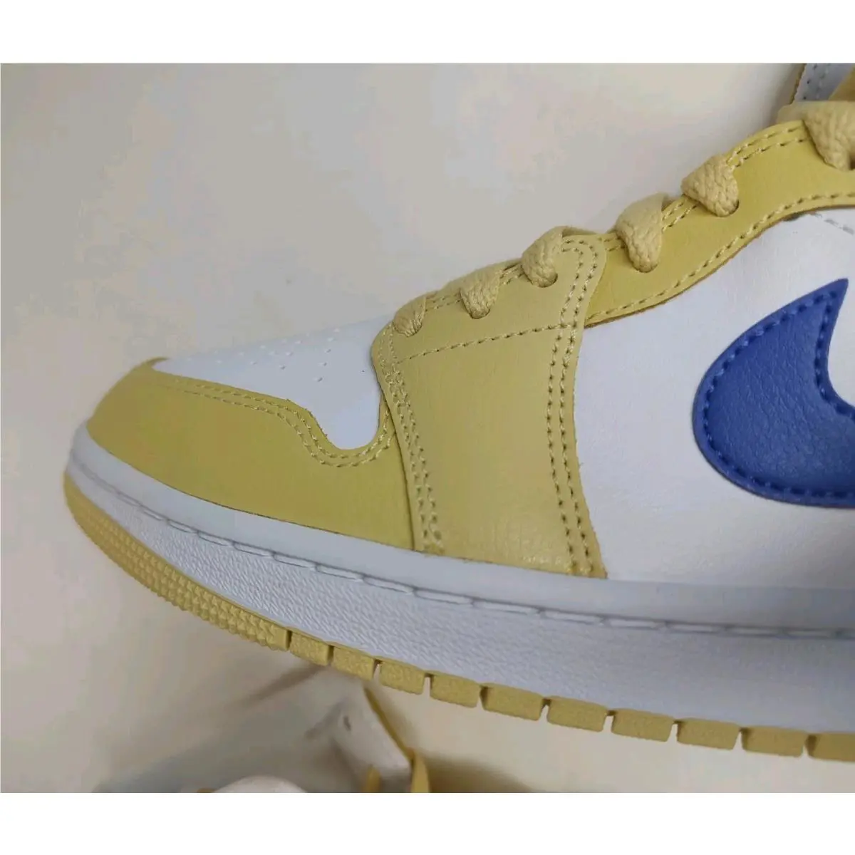 Nike shoes - Air Jordan 1 Mid - Air Mid - BQ6472 - Yellow White Blue 18