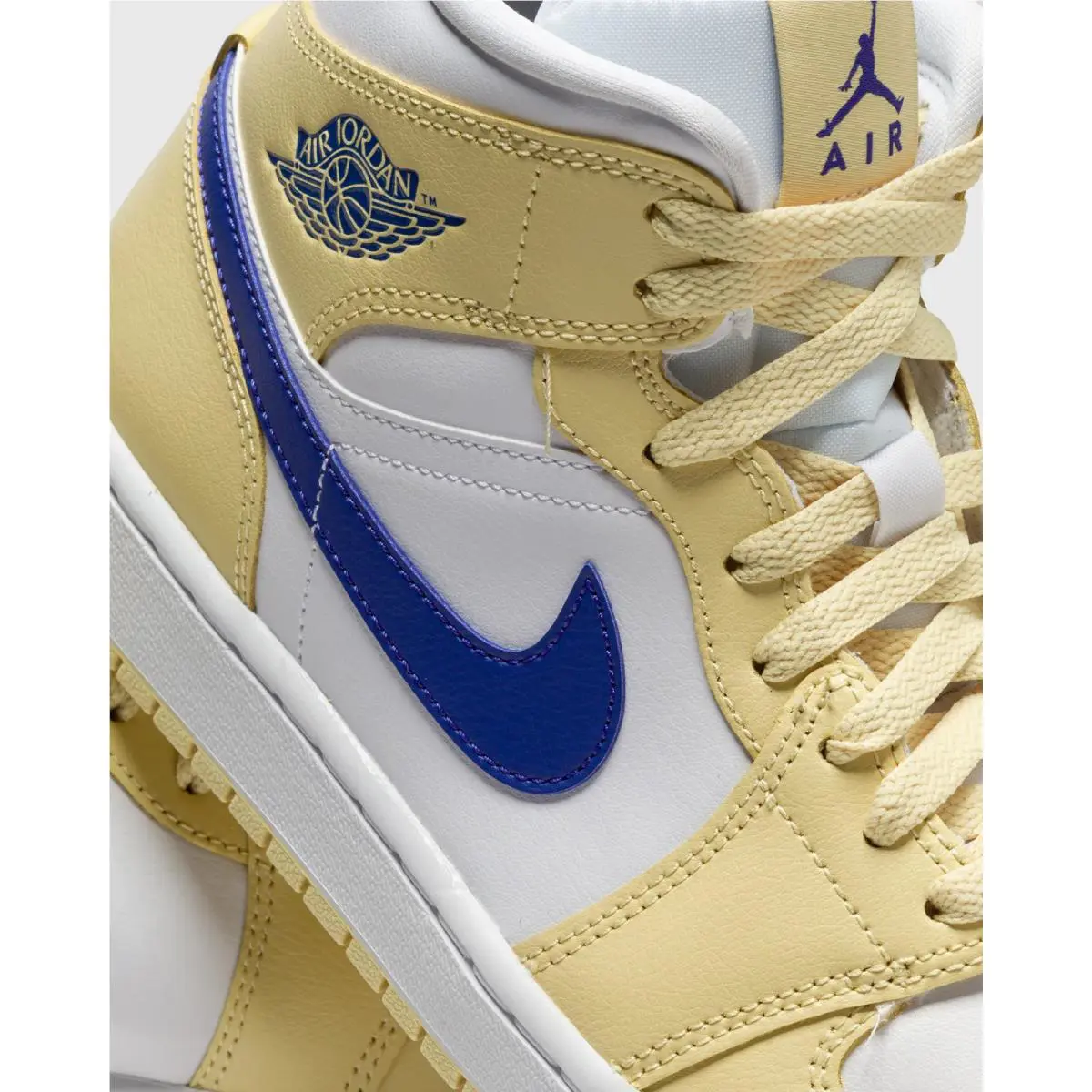 Nike shoes - Air Jordan 1 Mid - Air Mid - BQ6472 - Yellow White Blue 5