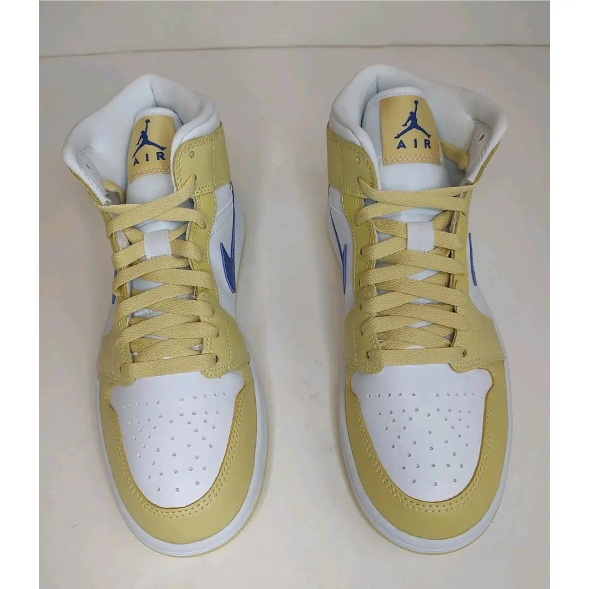 Nike shoes - Air Jordan 1 Mid - Air Mid - BQ6472 - Yellow White Blue 6
