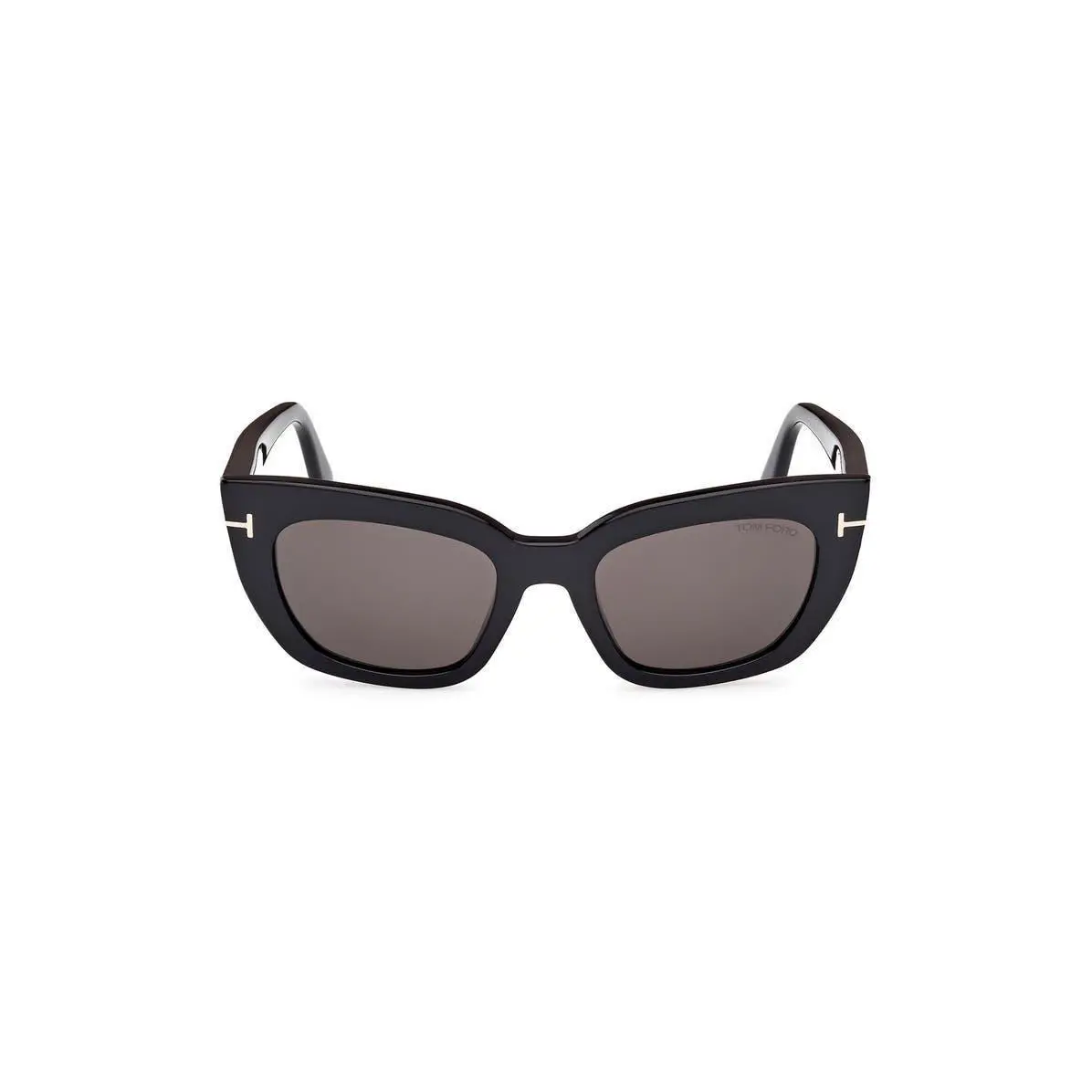 Tom Ford Women Athena 53mm Cat Eye Sunglasses Shiny Black / Smoke