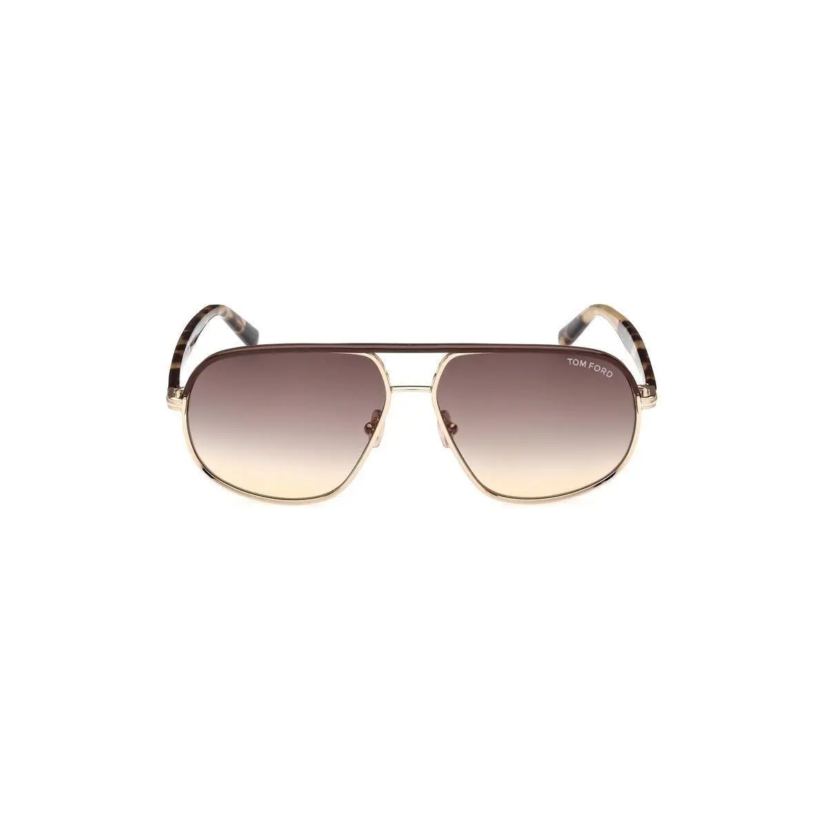 Tom Ford Men Maxwell 59mm Pilot Sunglasses Shiny Rose Gold/gradien - Frame: Multicolor, Lens: Gold