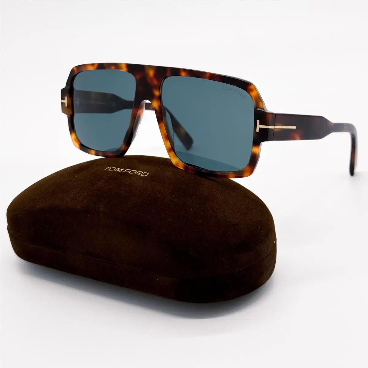 Tom Ford Camden TF933 53V Sunglasses Men Havana Aviator FT0933/S