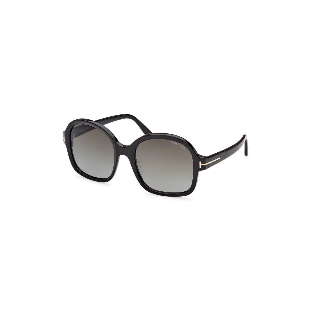 Tom Ford Women 68mm Butterfly Sunglasses Shiny Black / Gradient Sm