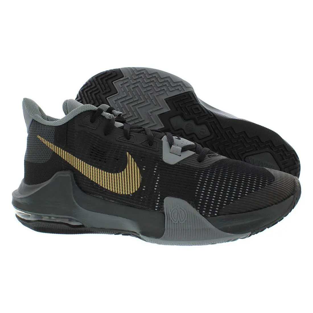 Nike Air Max Impact 3 Mens Shoes Size 12 Color: Black/metallic Gold/cool Grey - Black, Main: Black