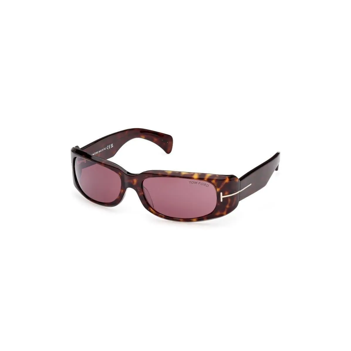 Tom Ford Men 59mm Rectangular Sunglasses Dark Havana