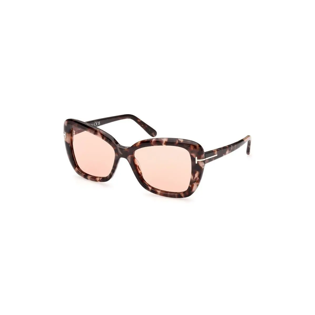 Tom Ford Women 55mm Butterfly Sunglasses Colored Havana / Violet
