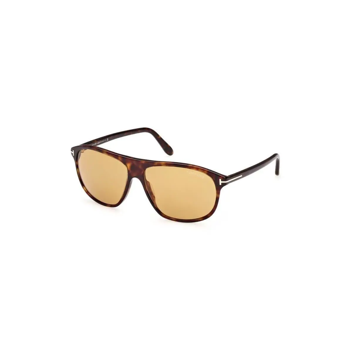 Tom Ford Men Prescott 60mm Square Sunglasses Shiny Dark Havana / A