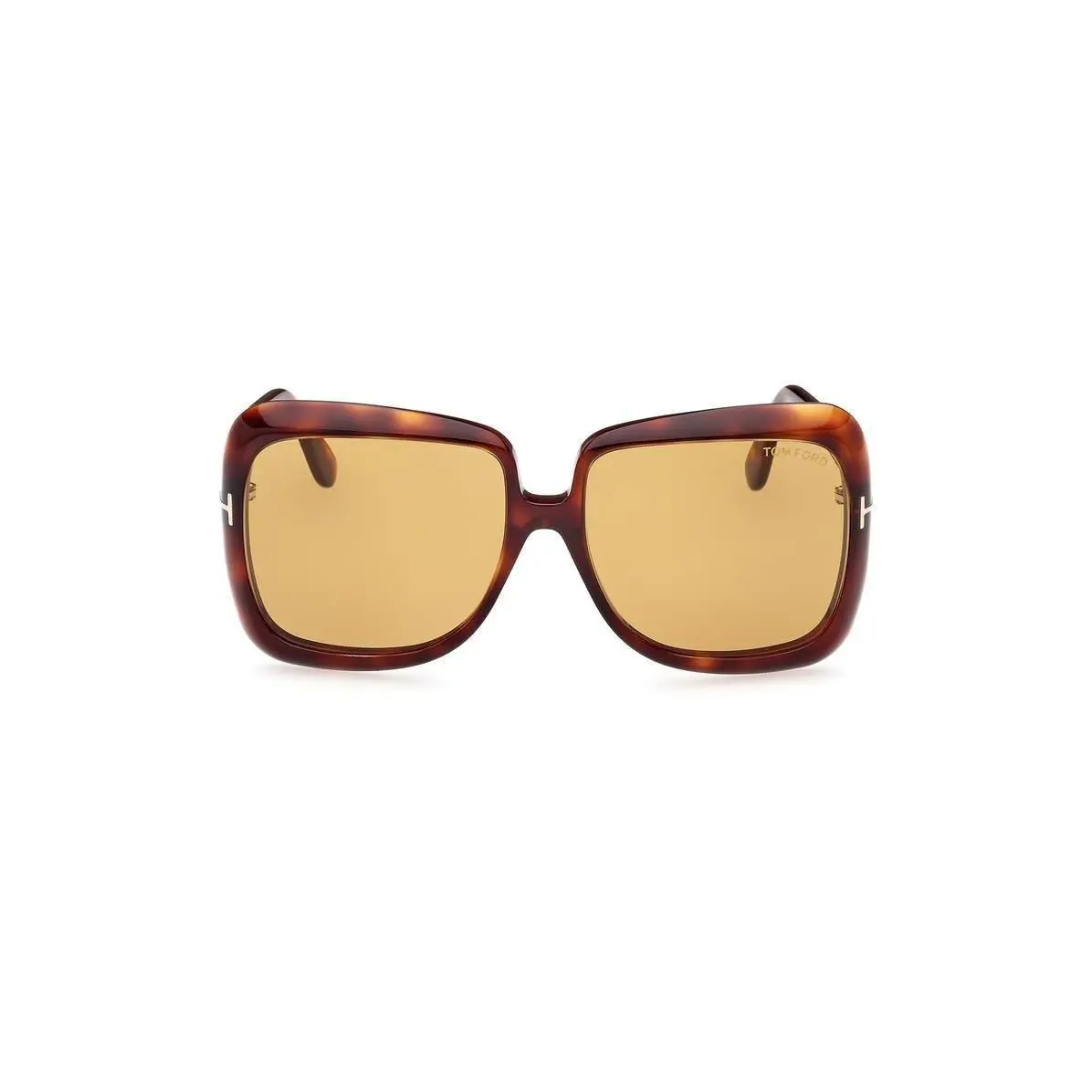 Tom Ford Women Lorelai 59mm Square Sunglasses Dark Havana / Brown - Frame: Multicolor, Lens: Brown