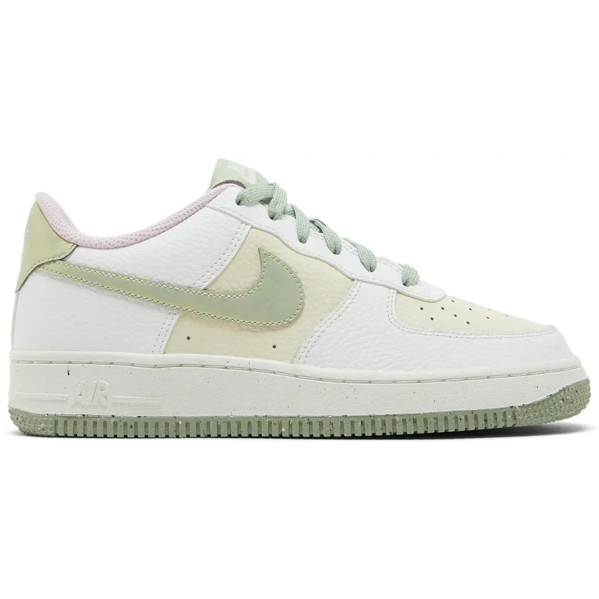 Nike Air Force 1 LV8 Low GS White Honeydew Green Pink DQ0360-100 6Y Women`s 7.5 - White