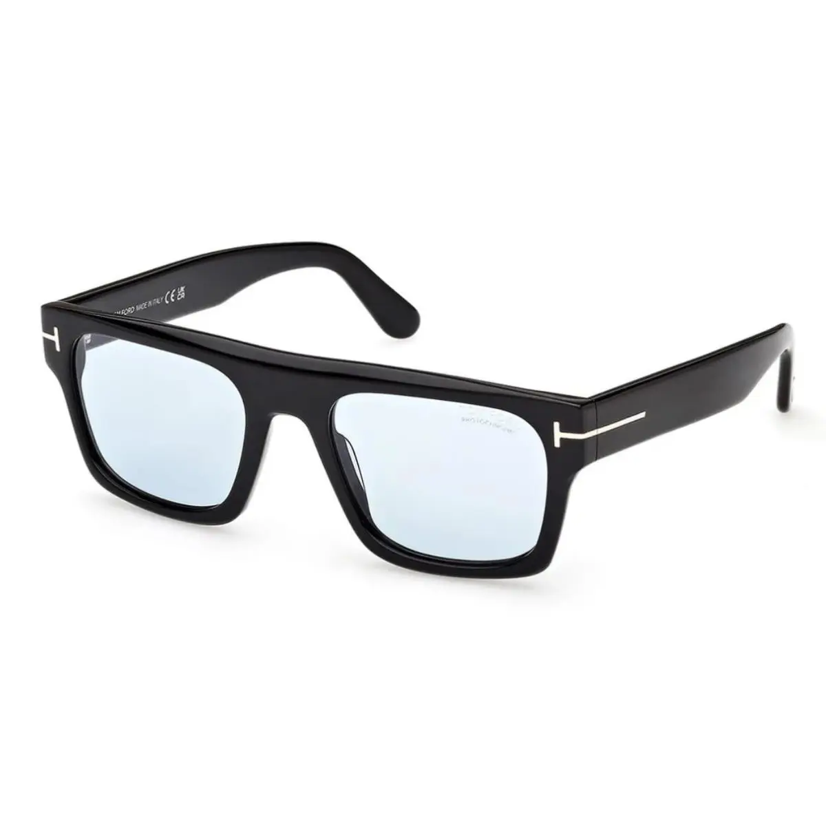 Tom Ford TF 1337 Cyrus-02 Sunglasses 01V Black /blue Photochromic Lenses 53