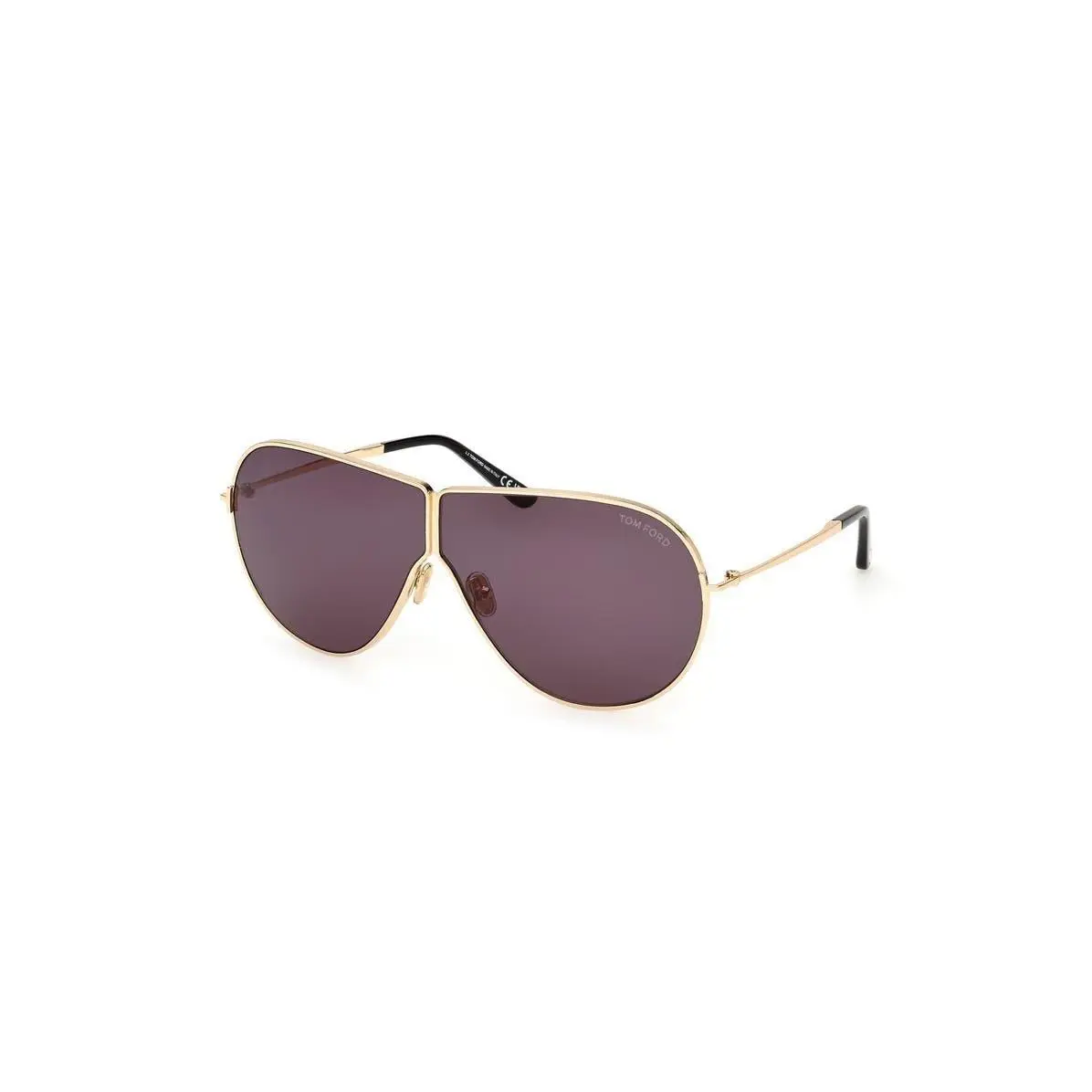 Tom Ford Men Keating 71mm Oversize Pilot Sunglasses Shiny Deep Gol