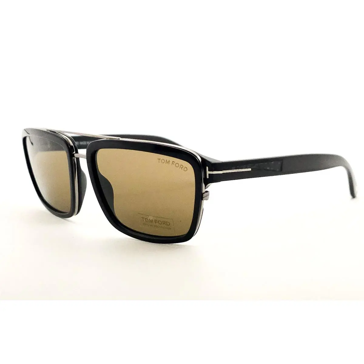 TF 0780 Anders Sunglasses 01J Black / Brown Lenses 58 by Tom Ford