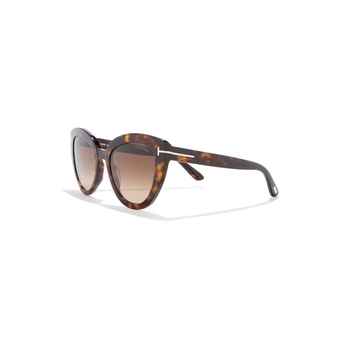 Tom Ford Women Izzi 53mm Cat Eye Sunglasses Dark Havana / Gradient