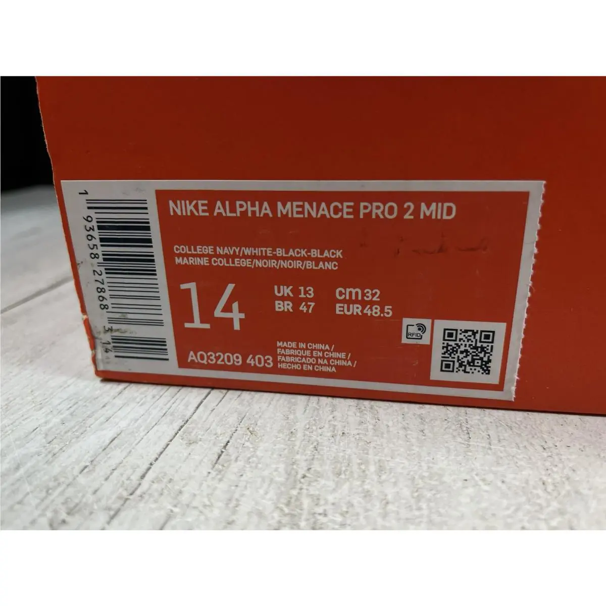 Nike shoes - Nike Alpha Menace - Alpha Menace - AQ3209403 - Blue (UPC: 0193658278683) 10