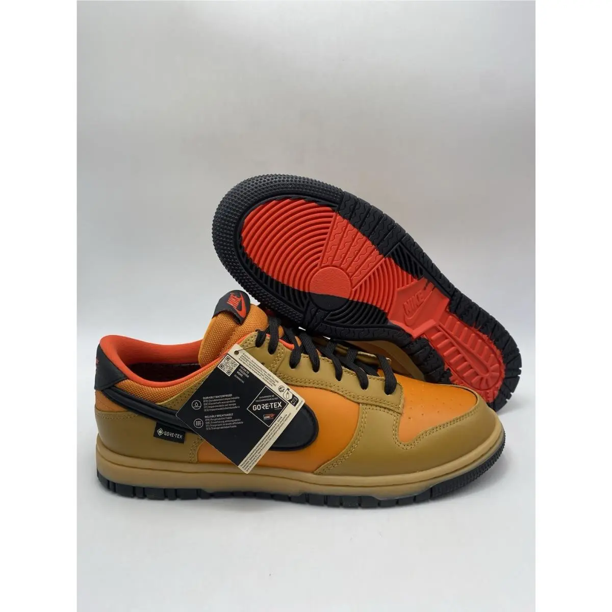 Nike Dunk Low Gtx Wheat Black Ceramic HQ2053 700 Men`s Size 11