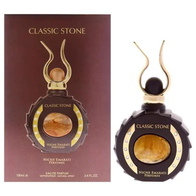 Lattafa I0160430 3.4 oz Niche Emarati Classic Stone Eau De Parfum For Unisex