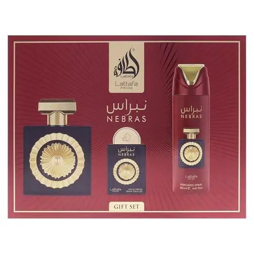 Lattafa Pride Nebras Gift Set 3.4 Oz Spray Unisex