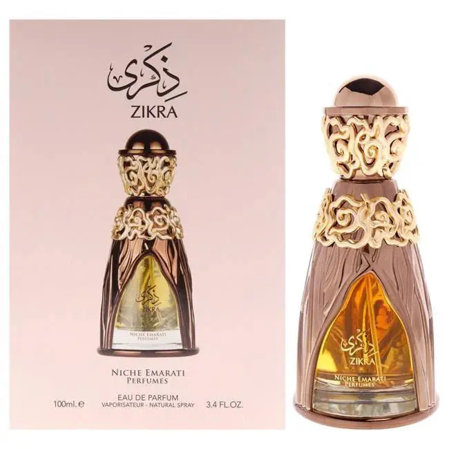 Lattafa I0160432 3.4 oz Niche Emarati Zikra Eau De Parfum For Unisex