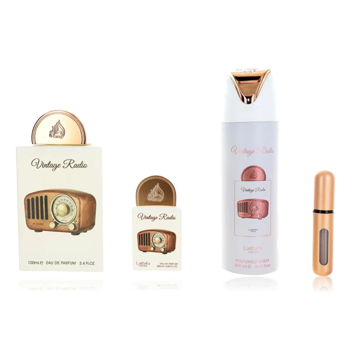 Lattafa Pride Vintage Radio 3-Piece Gift Sets – Long 1 Fl Oz Pack of 1