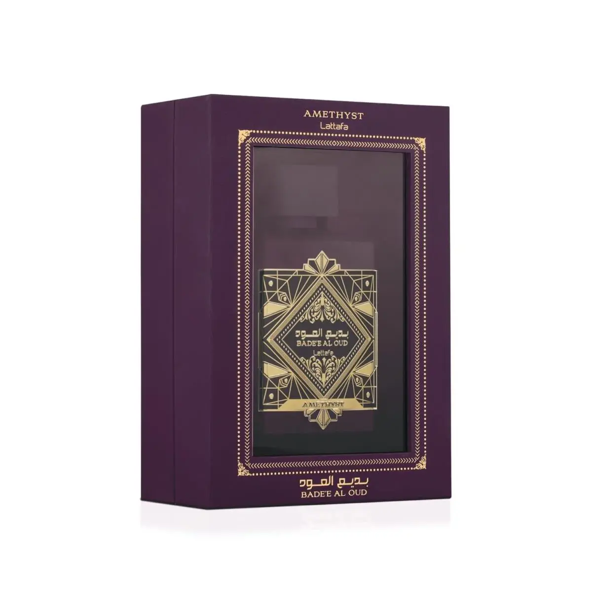 Lattafa Bade`e Al Oud Amethyst For Unisex Eau de Parfum Spray 3.4 Ounce / 100 M