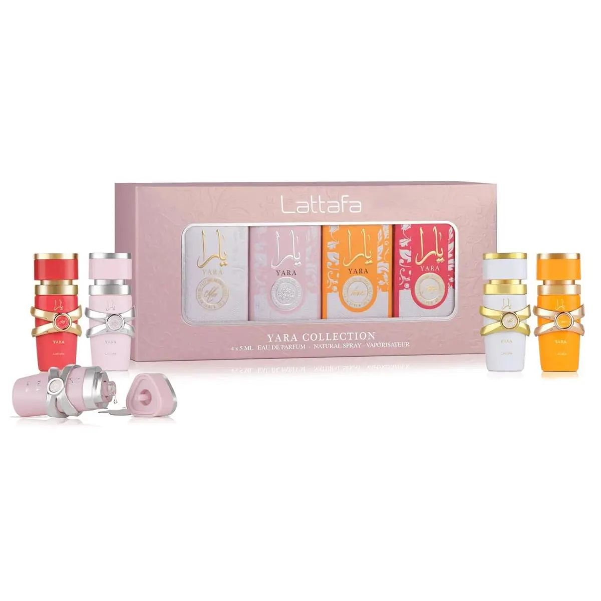 Lattafa Yara Collection 4 5 ml Eau de Parfum Gift Set For Women Yara + Yara