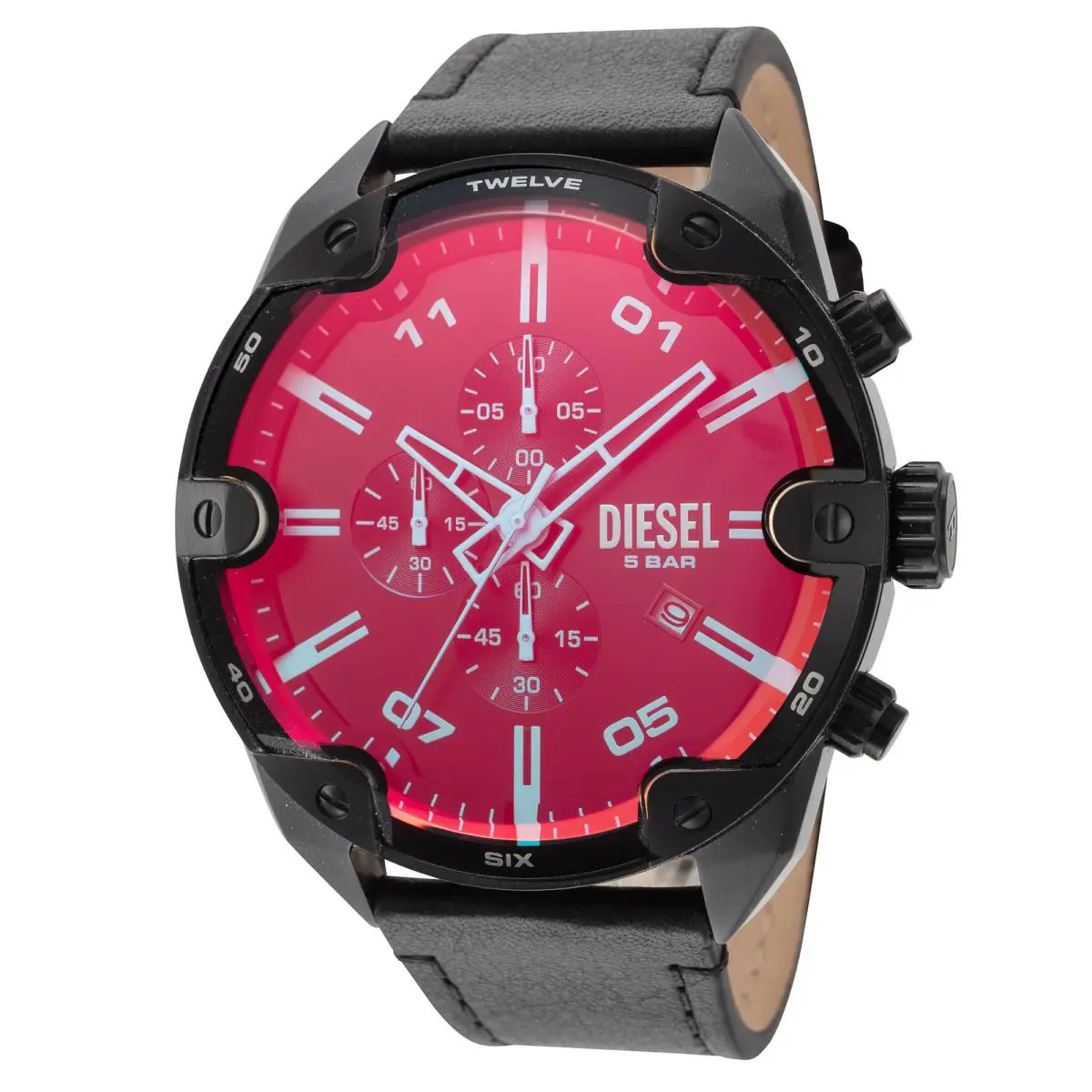 Diesel Men`s Spiked 49mm Quartz Chronograph Watch DZ4667