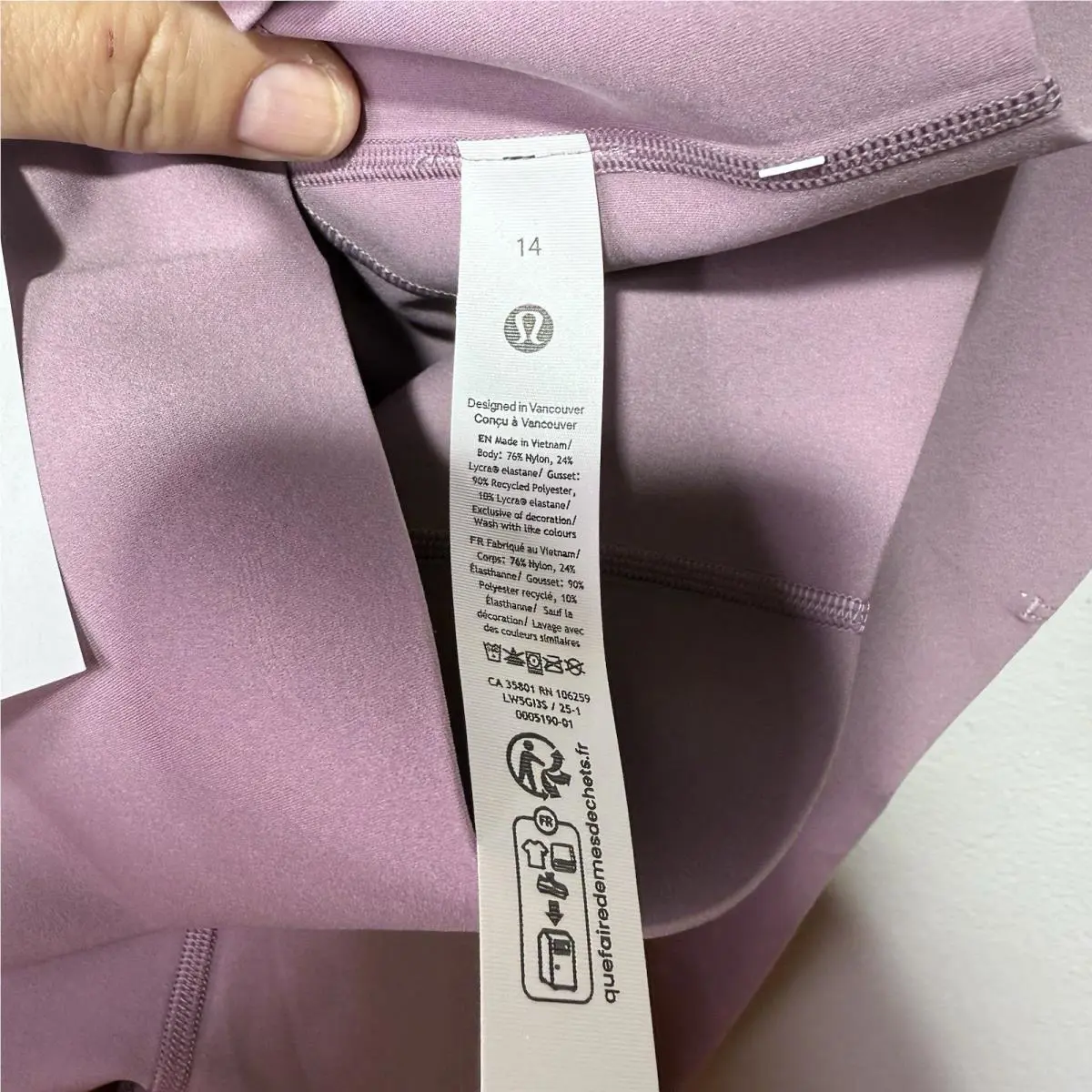 Lululemon clothing - Lavender 4