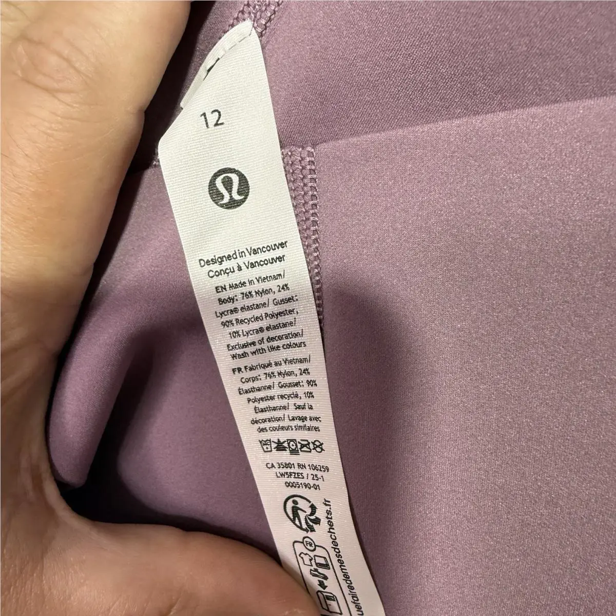 Lululemon clothing - Lavender 4