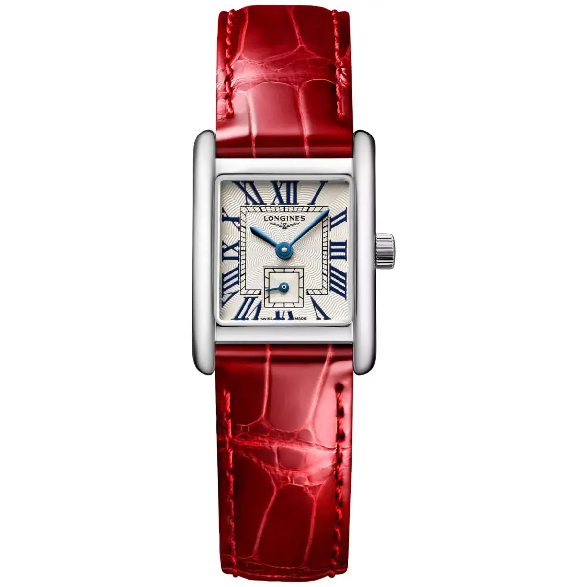 Longines Dolcevita Swiss Quartz Stainless Steel Red Strap Ladies Watch L52004713