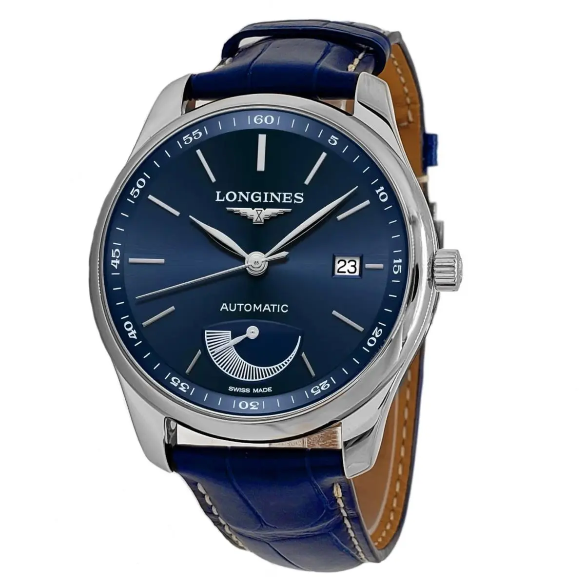 Longines Master Collection Blue Dial/leather 40mm Men`s Watch L2.908.4.92.0