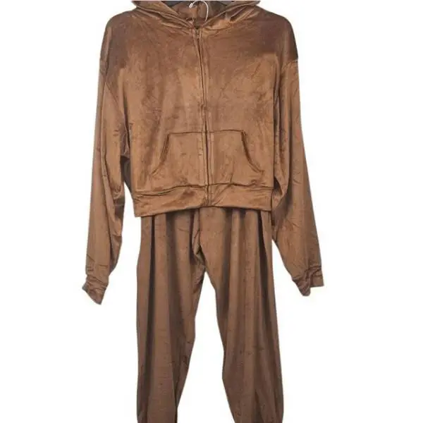 Skims Velour Jogger Pant Hoodie Set