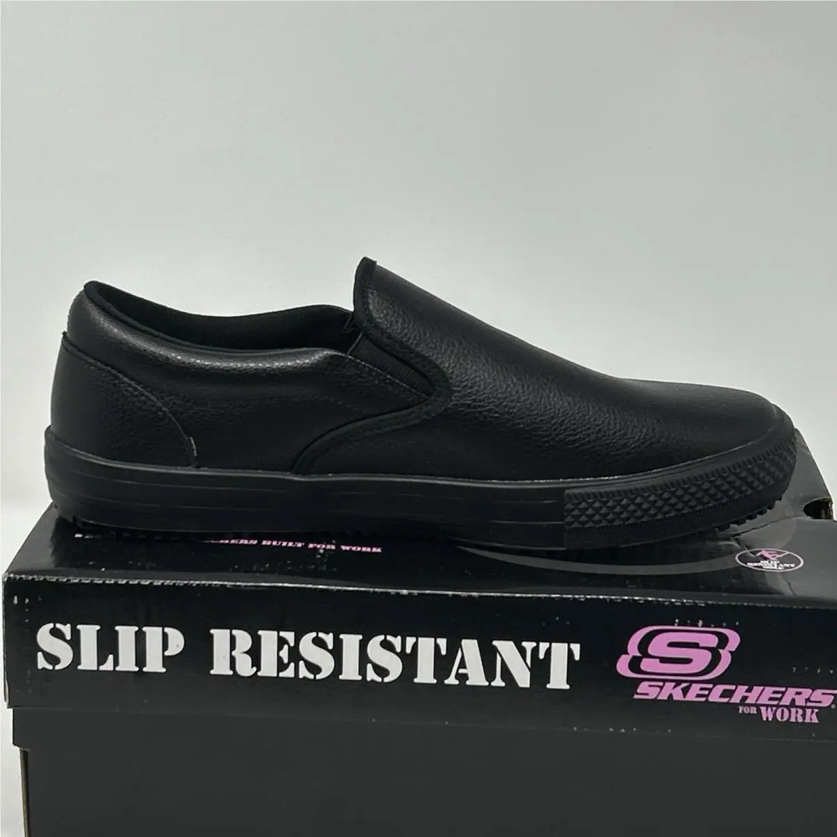 Skechers shoes - Skechers for Work Gibson-Brogna SR Slip-On - Black (UPC: 888222648596) 10