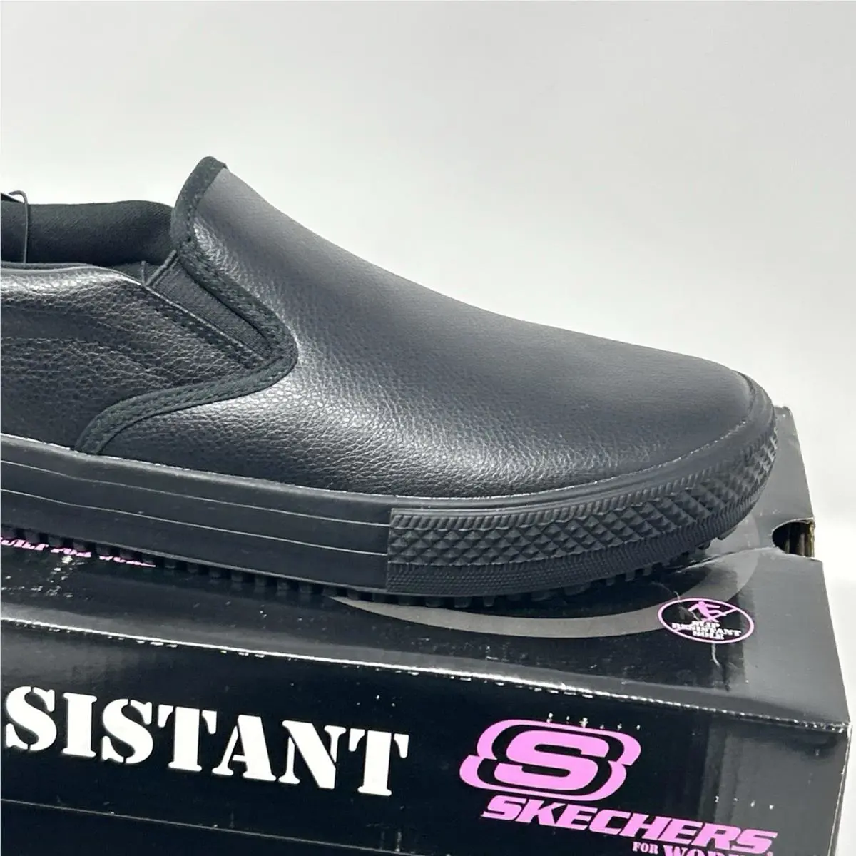 Skechers shoes - Skechers for Work Gibson-Brogna SR Slip-On - Black (UPC: 888222648596) 5