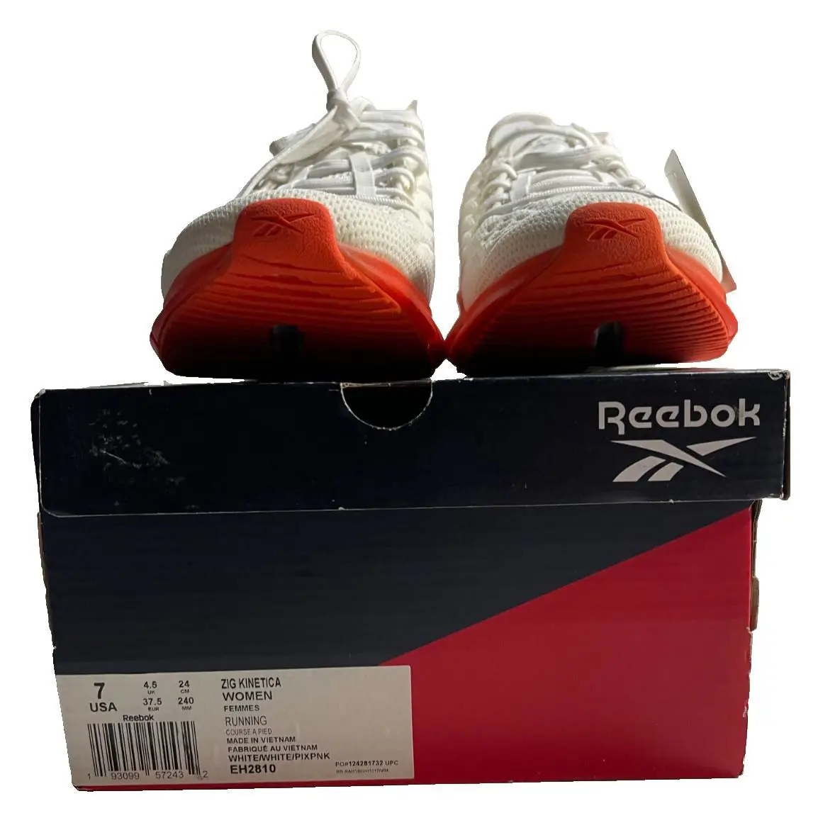 Reebok Zig Kinetica Women’s Running Shoes – Size 7 - White