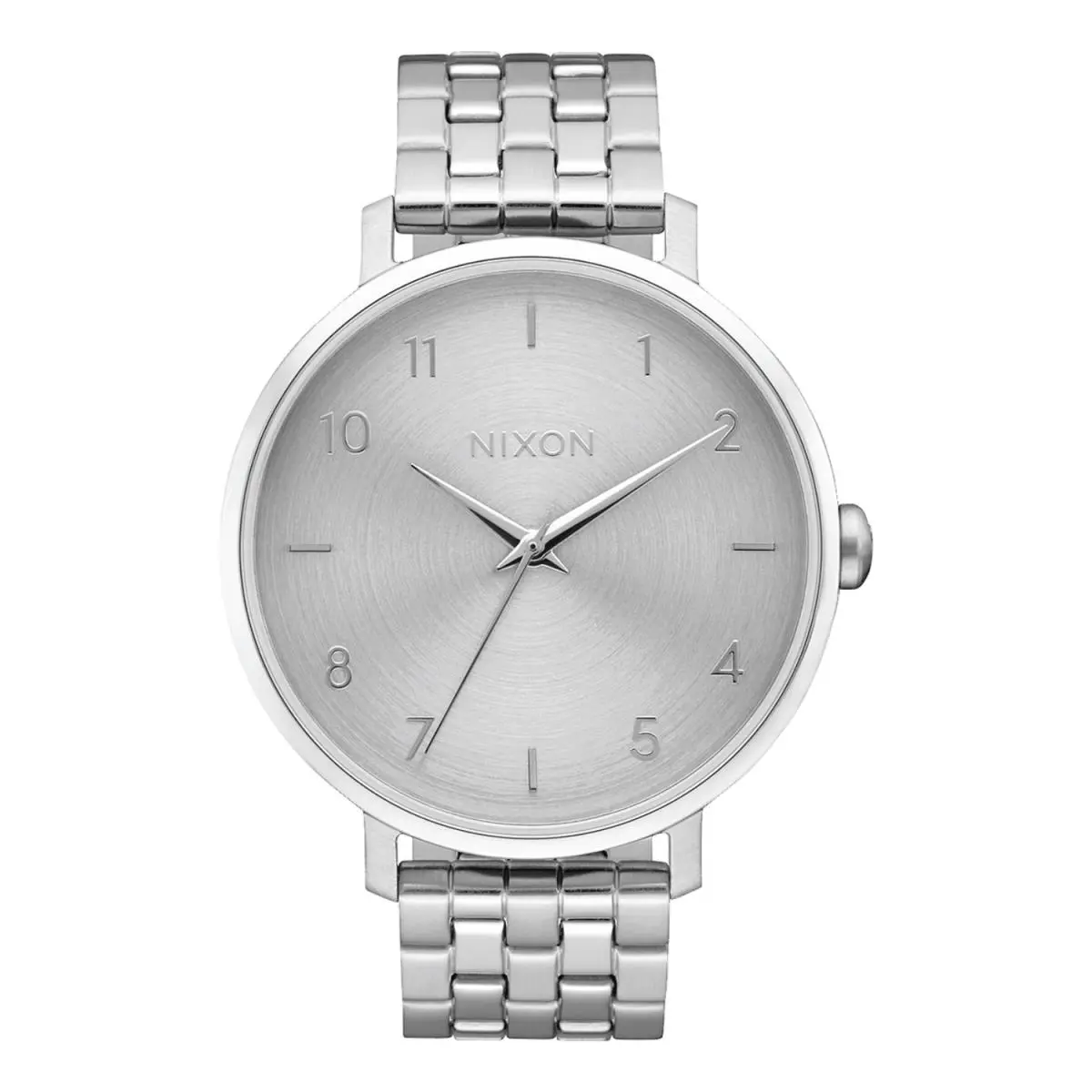 Nixon Arrow A1090-1920 Unisex Silver Stainless Steel Analog Dial Watch DDR2995