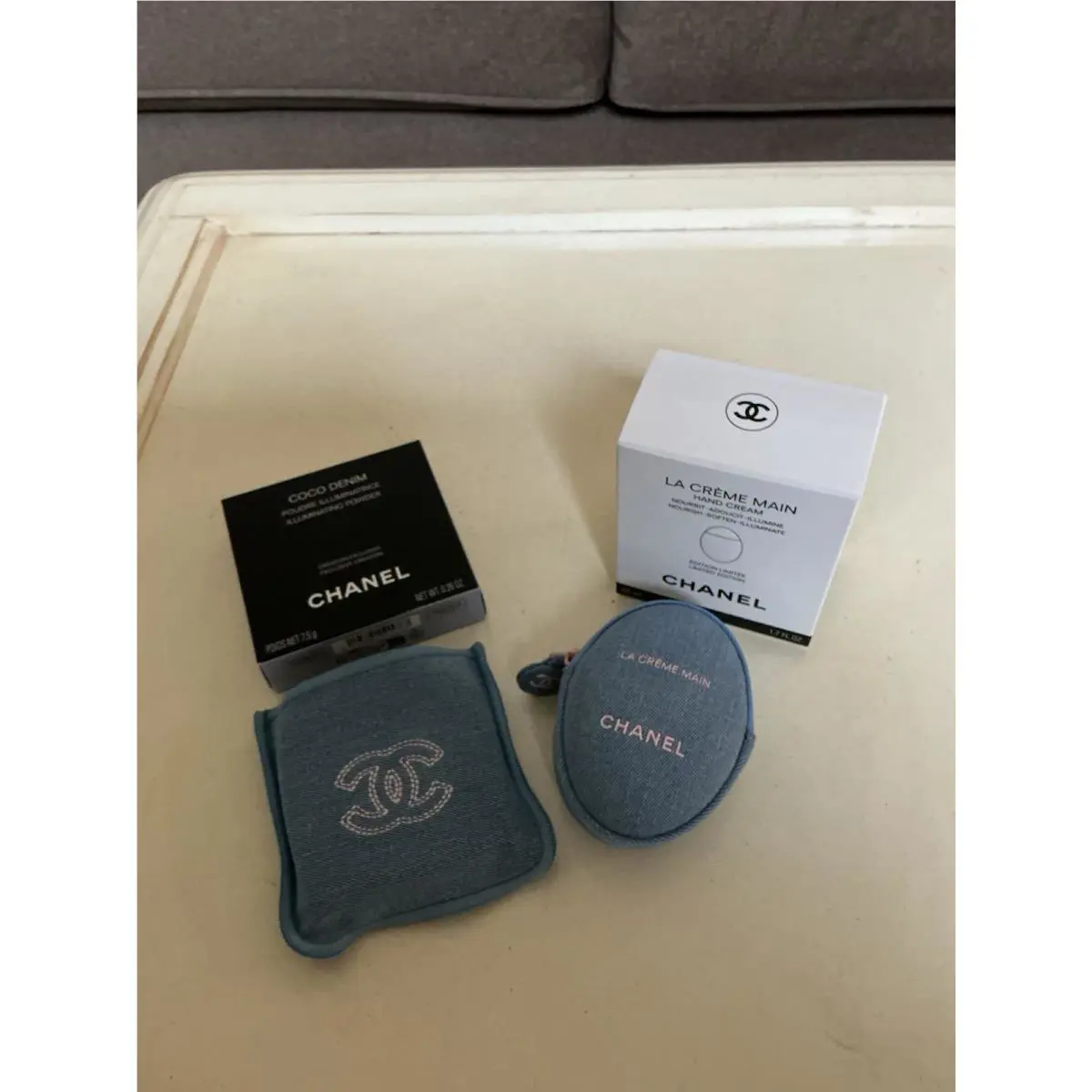 ES LE Chanel Denim Collection LE Crème Main Blue Powder