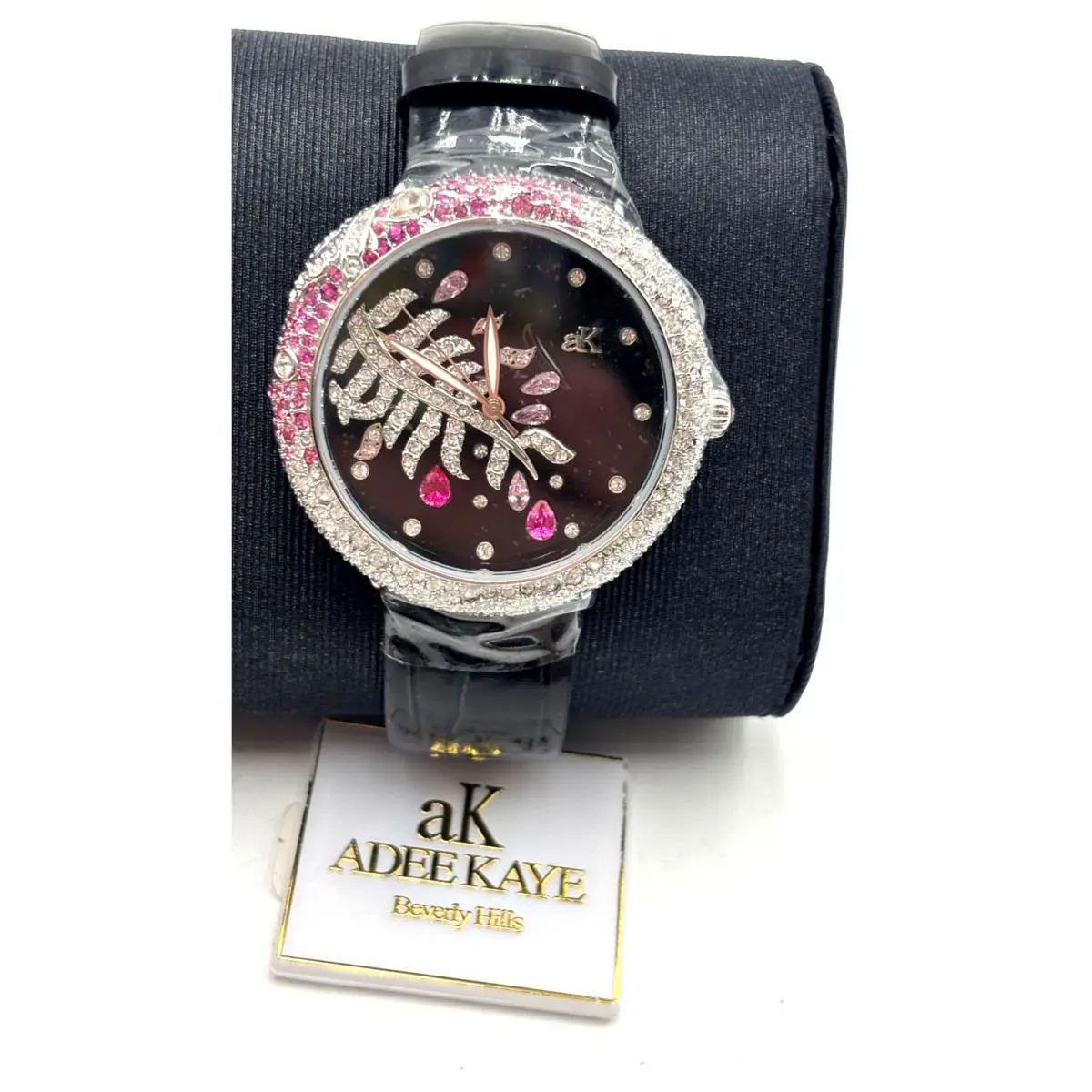 AK2118-LBK Women`s Watch Analog Pink/clear by Adee Kaye