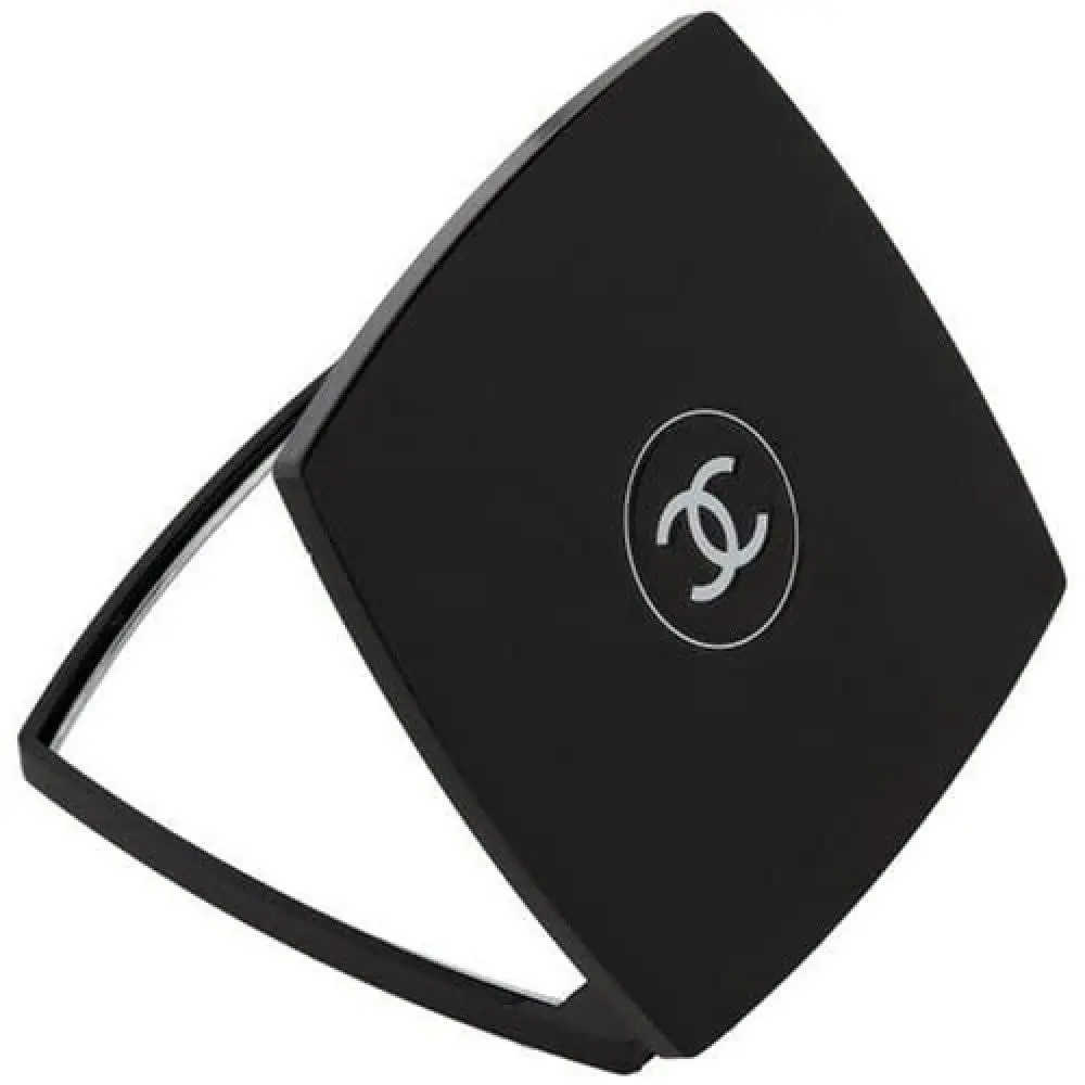 Black Chanel Double Mirror Compact