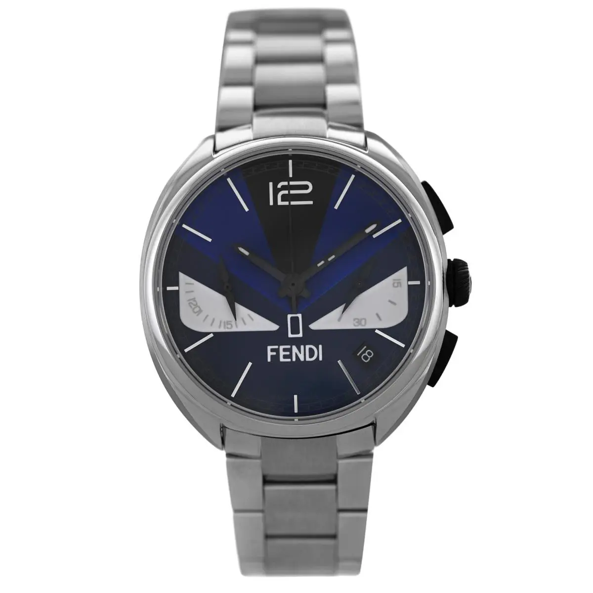 Fendi Momento Bugs F215013500 Date Chronograph Steel 40MM Unisex Quartz