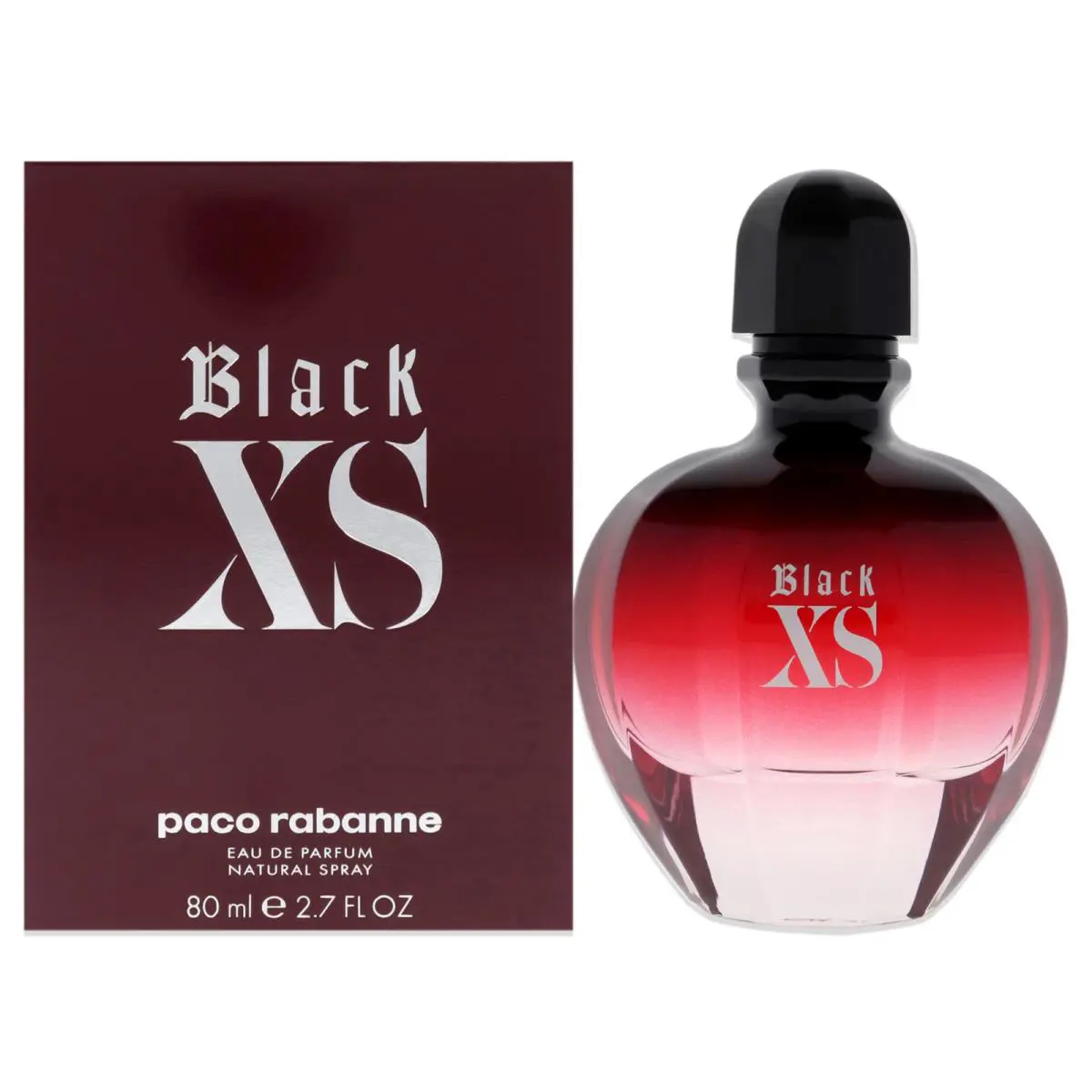 2 Pack Black XS by Paco Rabanne For Women - 2.7 oz Edp Spray