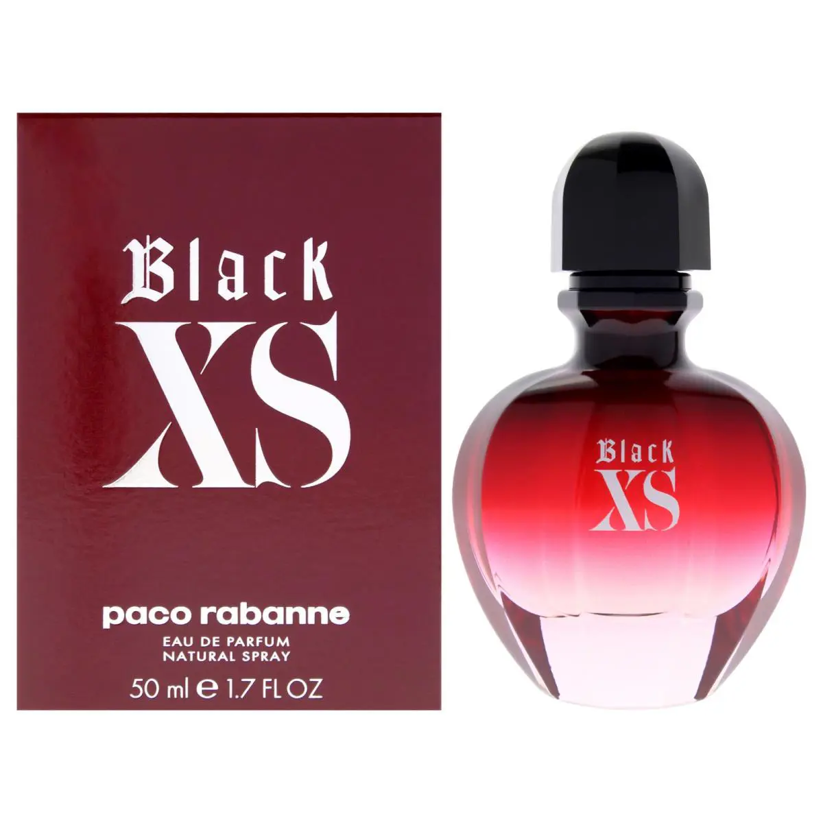2 Pack Black XS by Paco Rabanne For Women - 1.7 oz Edp Spray