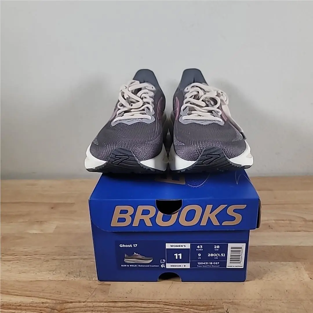 Brooks shoes - Brooks Ghost 17 - Ghost - 120431-1B-027 - Poppy Seed/Pink/Bluewash (UPC: 195394760934) 0