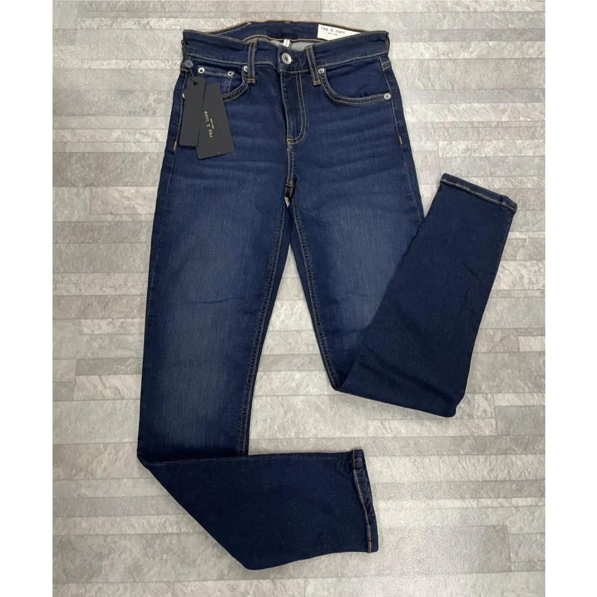 195 Rag Bone Cate Mid-rise Ankle Skinny In Carmen Size: 24