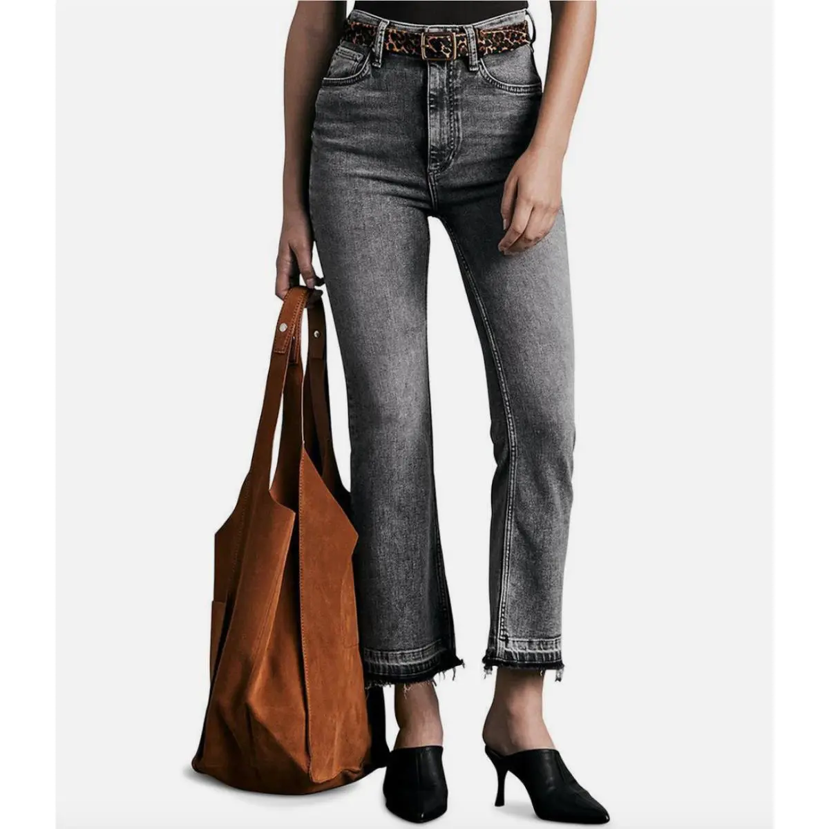 Rag Bone Womens Casey Denim High Rise Ankle Flare Jeans Size 27