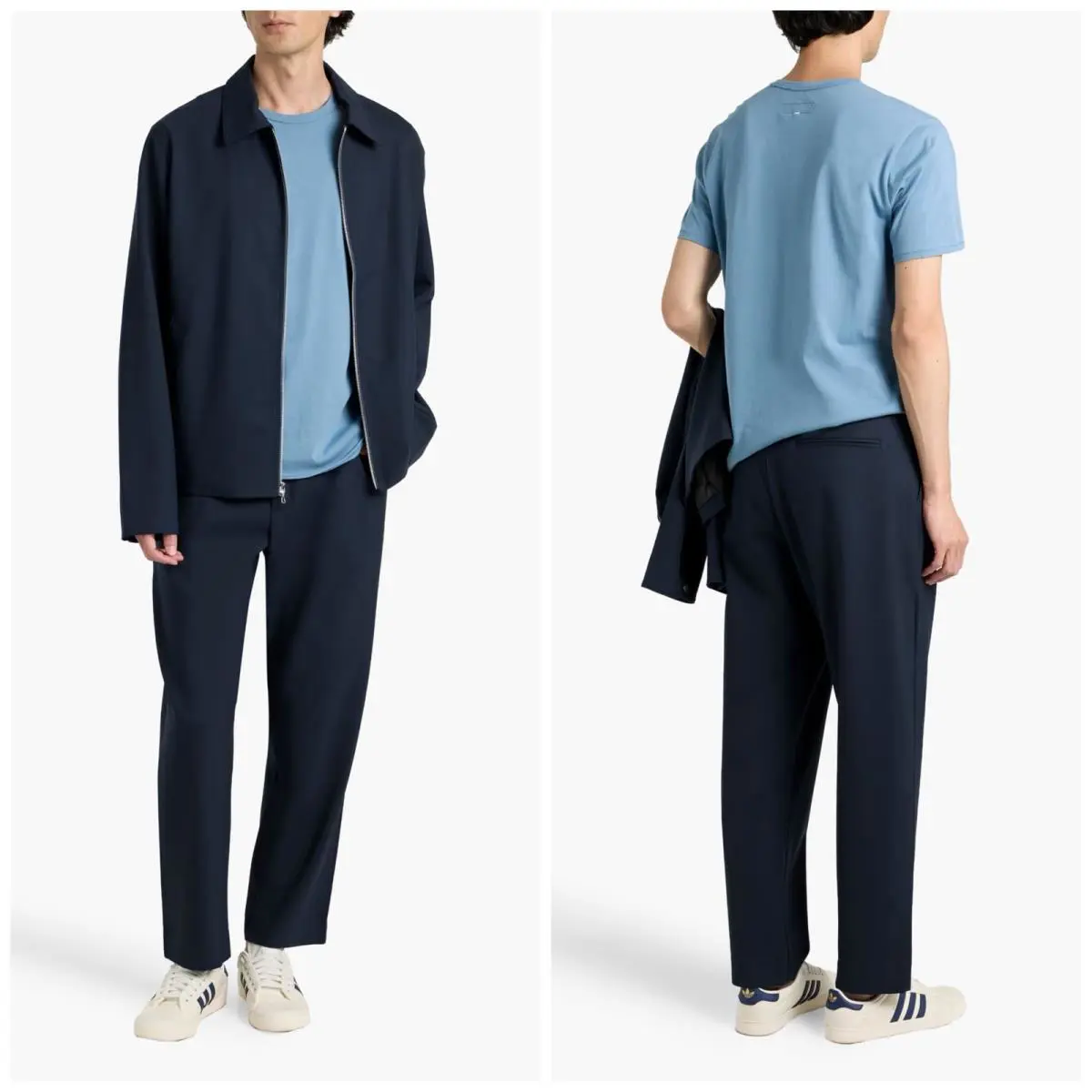 Rag Bone Shift Wool Twill Trouser In Ombre Navy Size: 38