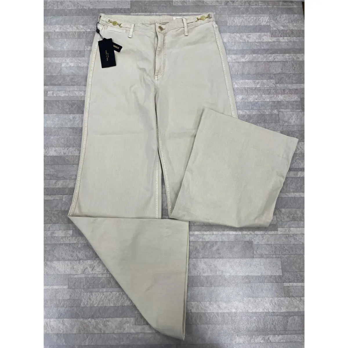 338 Rag Bone Skylar High-rise Trouserjean In Sand Stone In 34