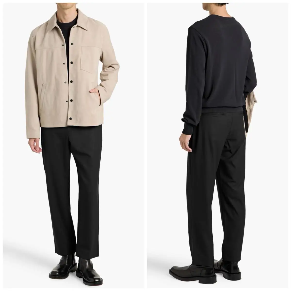 Rag Bone Shift Wool Twill Trouser In Black Size: 33