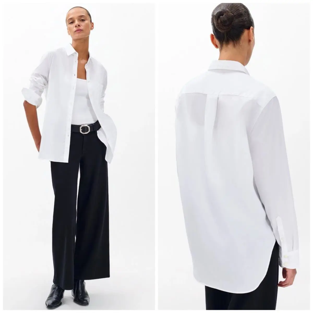 Rag Bone Women`s Maxine Button Down Shirt In White Size: XL