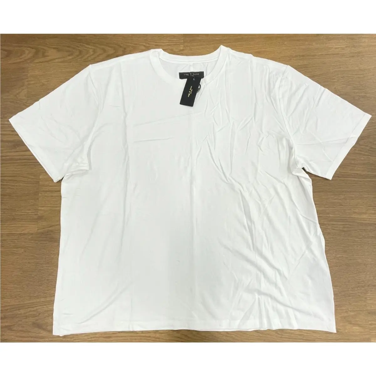 Rag Bone Classic Tee In Tech Jersey In White Size: Xxlarge
